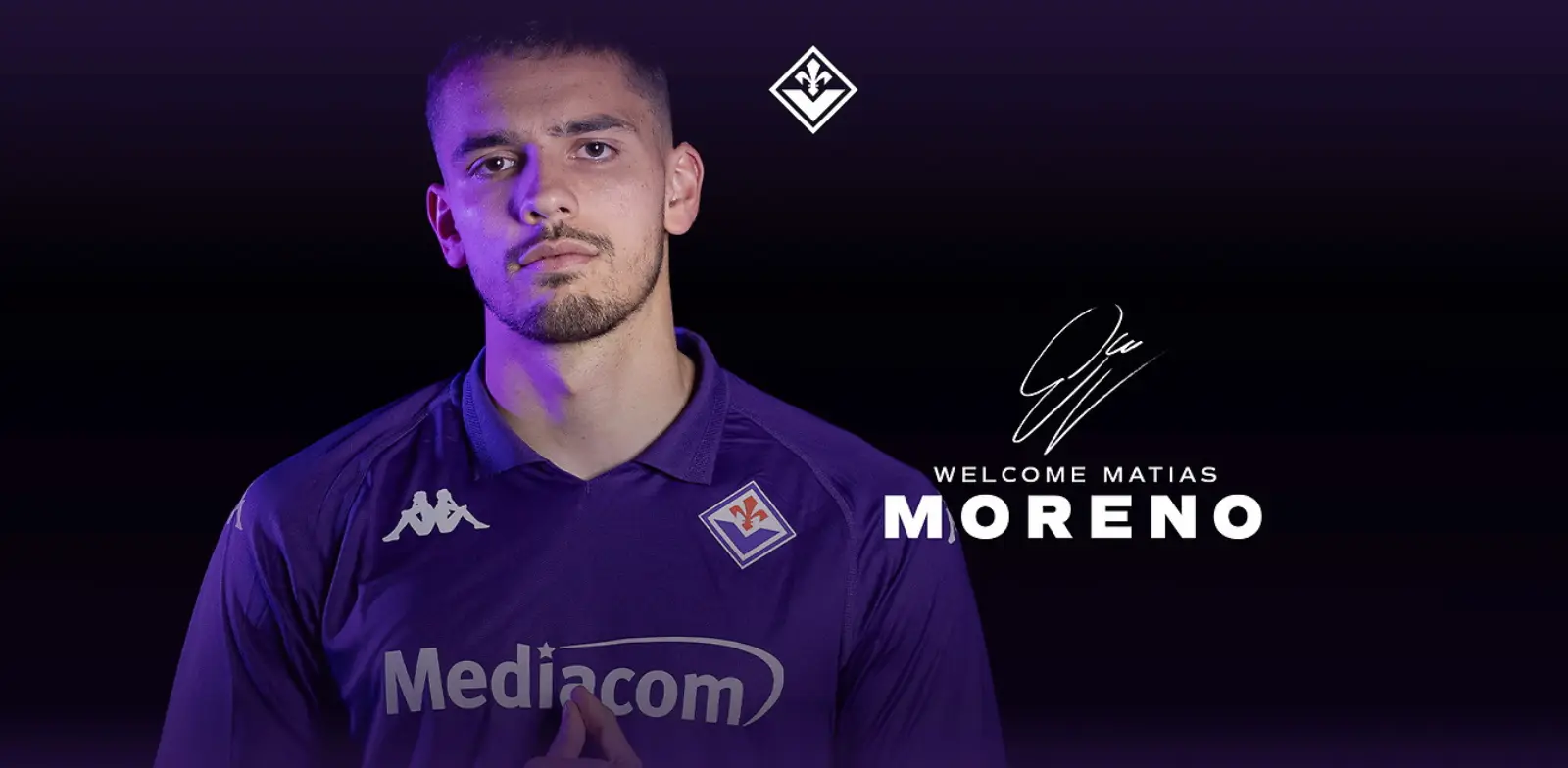 Moreno è un nuovo calciatore della Fiorentina