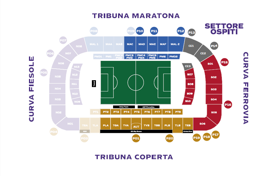 mappa stadio biglietti